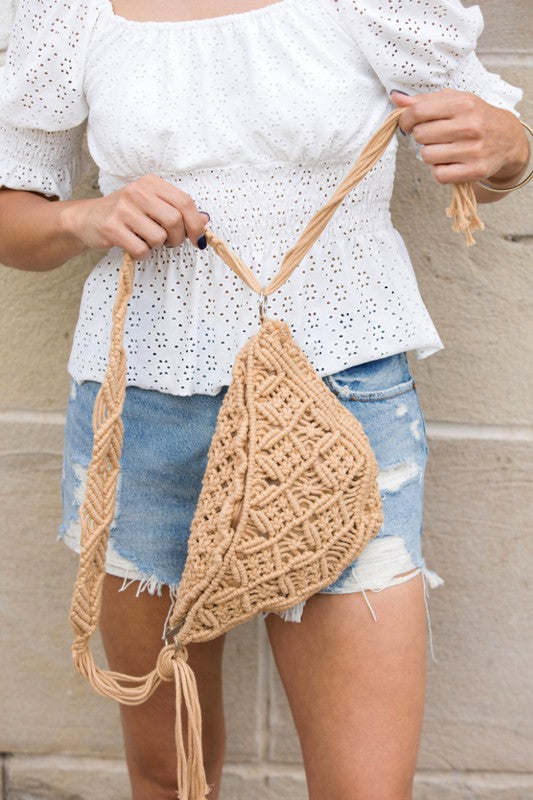 Macrame Sling Bag Audrey s Market