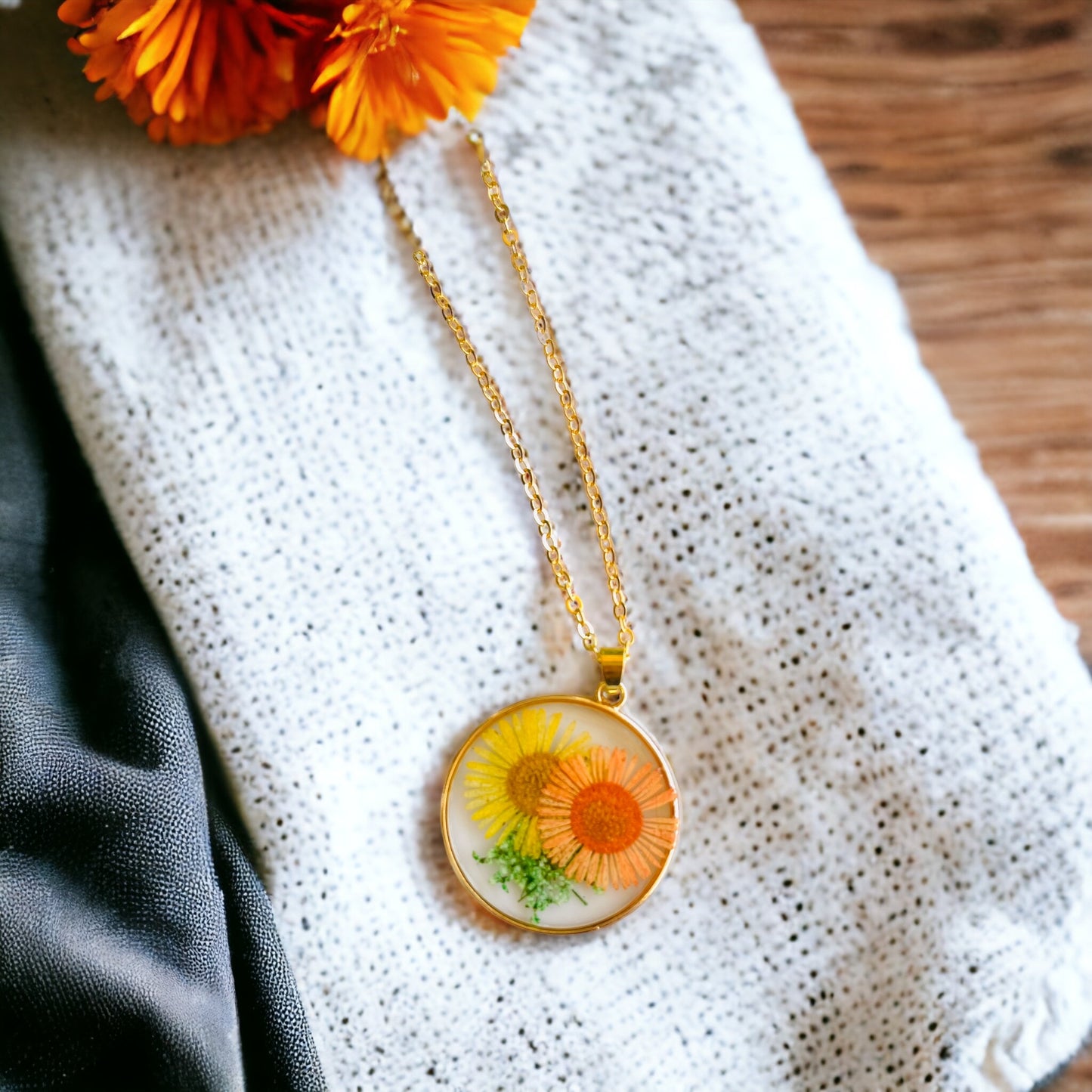 Gold Botanical Necklaces