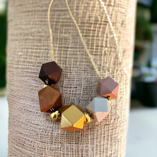 Handmade Colorful Geometric Statement Necklaces – Audrey's Market