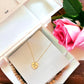 Valentine’s Day Gold Heart Minimalist Mama Necklace + FREE Gift Box