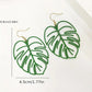 Wire Monstera Earrings