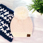 NEW CC Exclusive Womens Pom Knit Hearts Beanie - 4 Cute Styles!