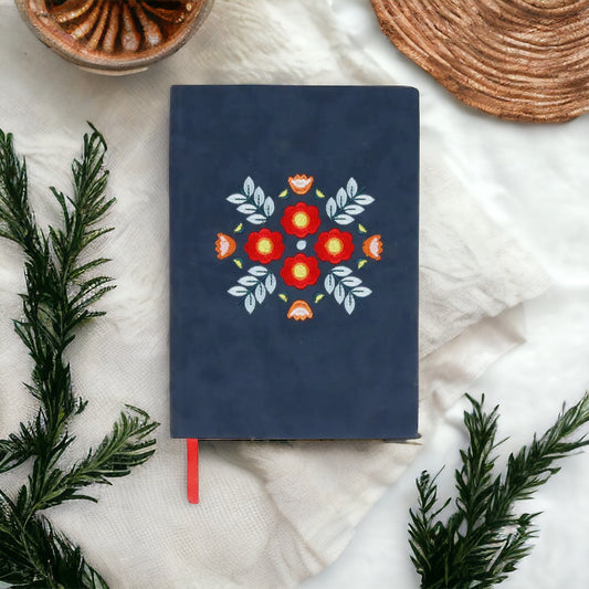 Denik - Evelynn Embroidered Layflat Journal Notebook