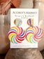 Radiant Blossom Colorful Disc Pop Acrylic Earrings
