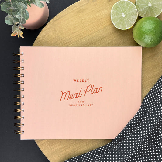 Retro Weekly Meal Planner Stationary Set