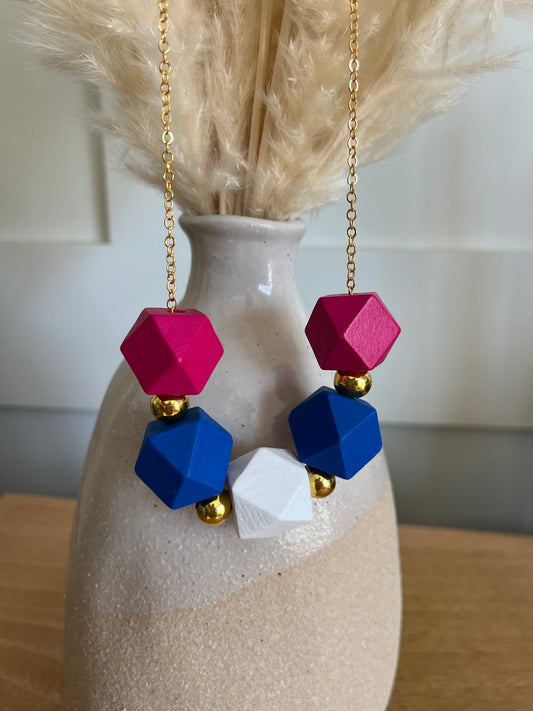 Handmade Colorful Geometric Statement Necklaces – Audrey's Market